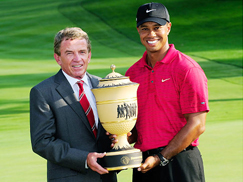 Tim Finchem and Tiger Woods